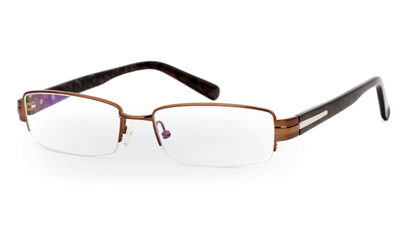 9857 Monel Mens&Womens Half Rim Optical Glasses