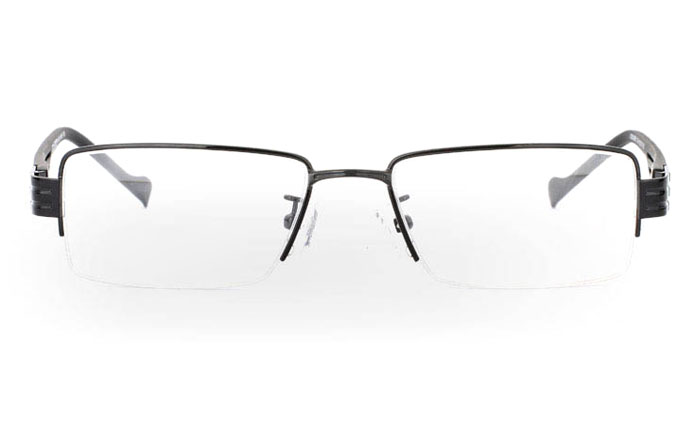 CR3439 Stainless Steel/ZYL Half Rim Mens Optical Glasses