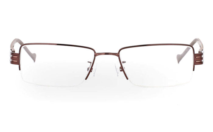 CR3439 Stainless Steel/ZYL Half Rim Mens Optical Glasses