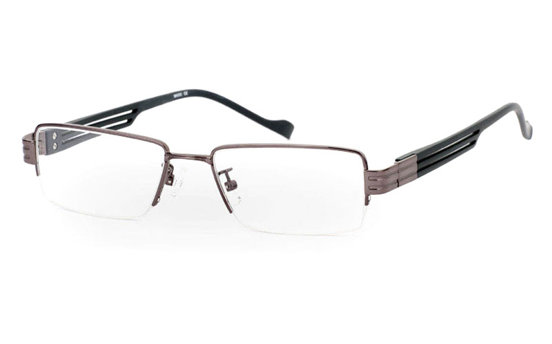 CR3439 Stainless Steel/ZYL Half Rim Mens Optical Glasses