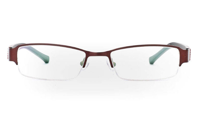 833 Stainless Steel Half Rim Mens Optical Glasses