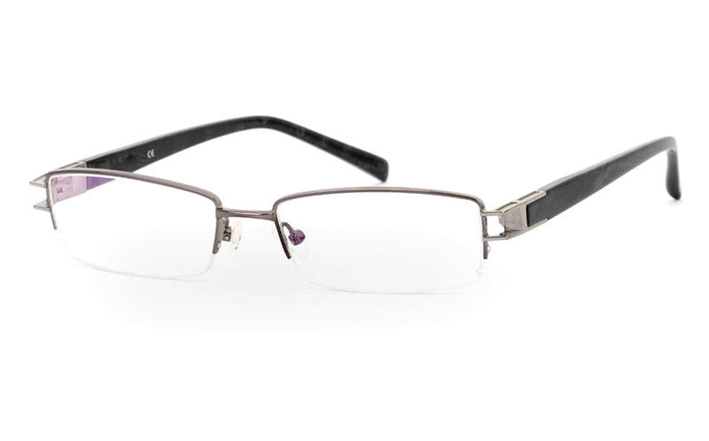 VN-007 Stainless Steel/ZYL Half Rim Mens Optical Glasses