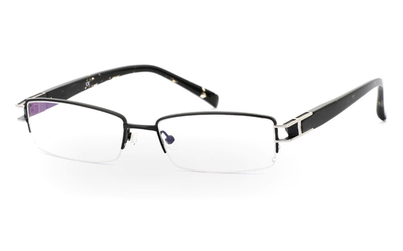 VN-007 Stainless Steel/ZYL Half Rim Mens Optical Glasses