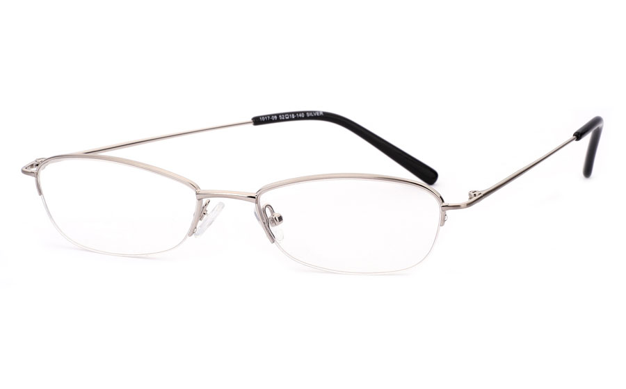 Vista First 1017 Stainless Steel/ZYL Mens&Womens Half Rim Optical Glasses