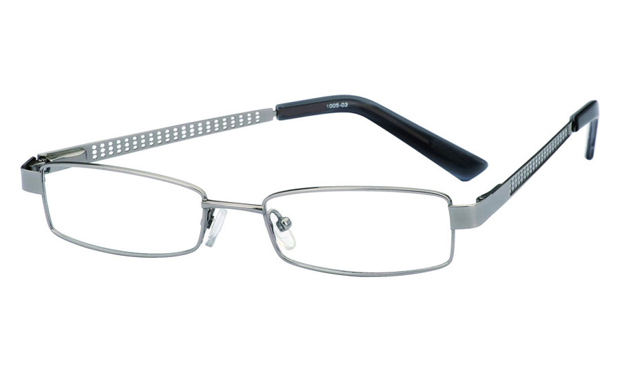 Poesia 1005 Stainless Steel/ZYL Full Rim Mens Optical Glasses