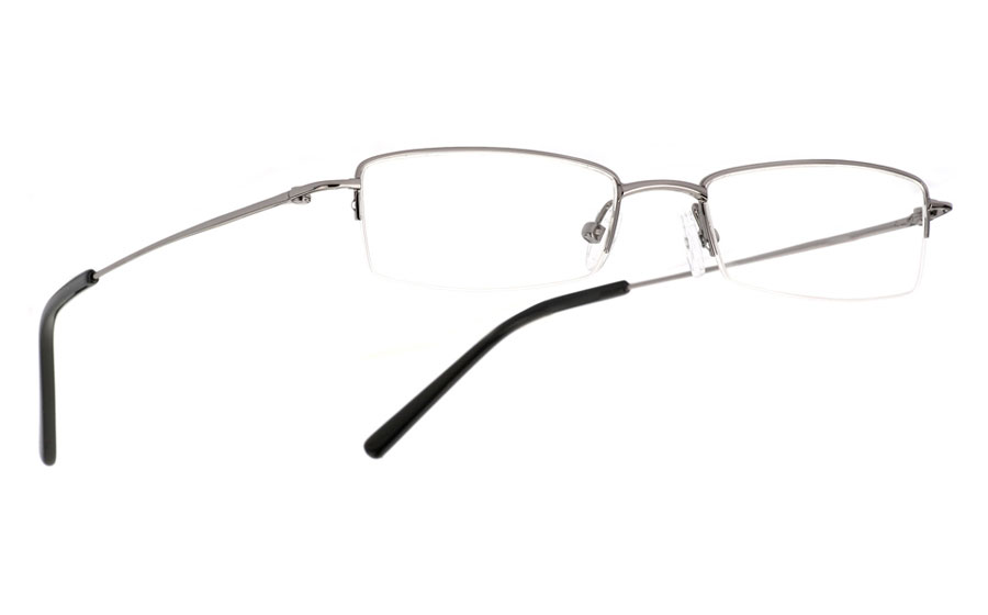 Vista First 1018 Stainless Steel/ZYL Half Rim Mens Optical Glasses