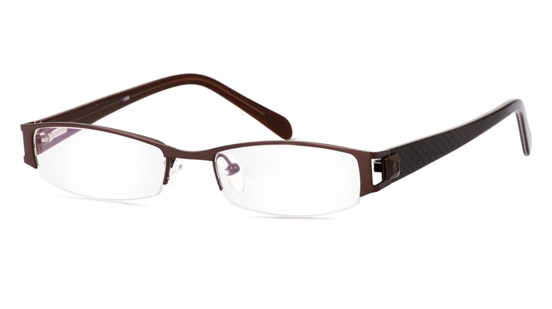 Vista First 1088 Stainless Steel/ZYL Mens&Womens Half Rim Optical Glasses