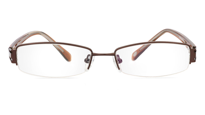 Vista First 1085 Stainless Steel/ZYL Mens&Womens Half Rim Optical Glasses