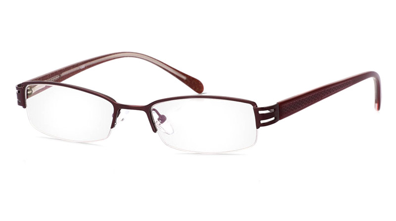 Vista First 1085 Stainless Steel/ZYL Mens&Womens Half Rim Optical Glasses