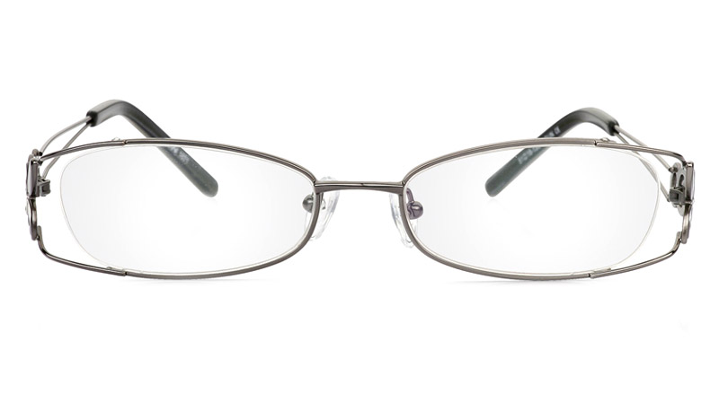 Vista First 1071 Stainless Steel/ZYL Half Rim Womens Optical Glasses