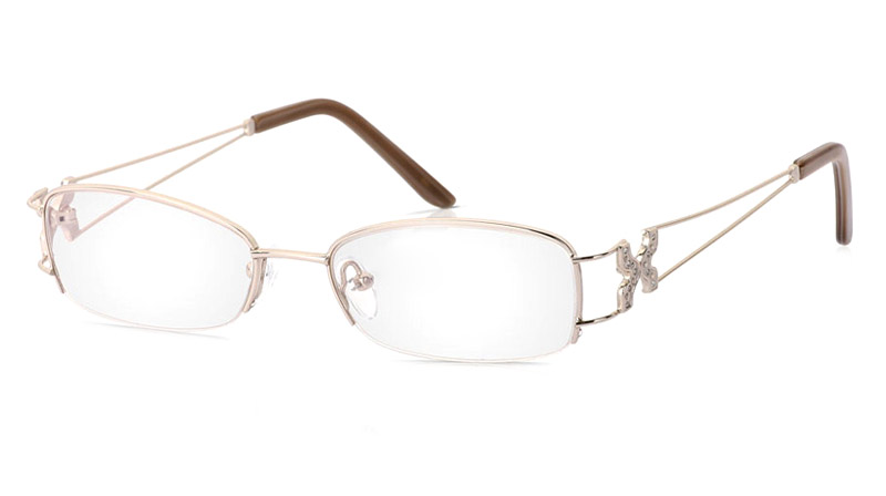 Vista First 1090 Stainless Steel Half Rim Womens Optical Glasses