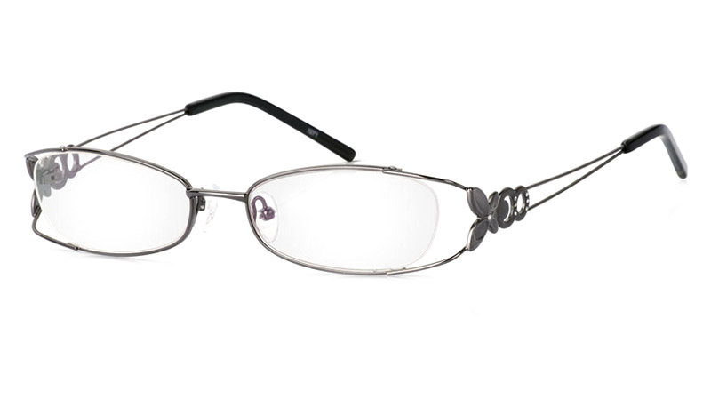 Vista First 1071 Stainless Steel/ZYL Half Rim Womens Optical Glasses