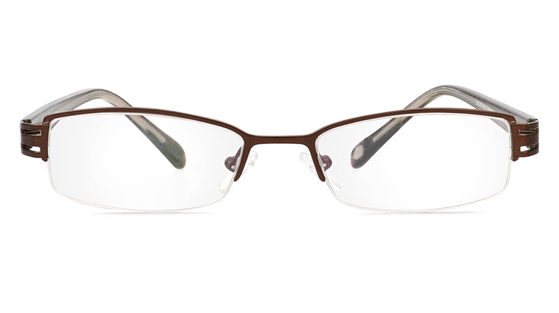 Vista First 1085 Stainless Steel/ZYL Mens&Womens Half Rim Optical Glasses