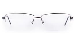 Poesia 7701 Stainless steel/ZYL Mens Semi-rimless Optical Glasses