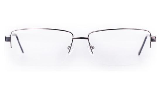 Poesia 7701 Stainless steel/ZYL Mens Semi-rimless Optical Glasses