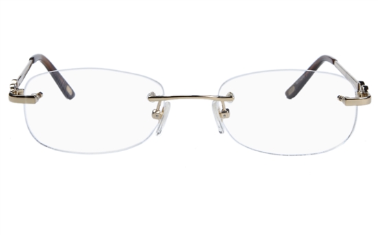 Vista First 8927 Stainless steel/ZYL Womens Rimless Optical Glasses