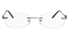 Vista First 8927 Stainless steel/ZYL Womens Rimless Optical Glasses