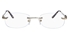 Vista First 8927 Stainless steel/ZYL Womens Rimless Optical Glasses