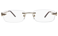 Vista First 8928 Stainless steel/ZYL Womens Rimless Optical Glasses