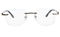 Vista First 8926 Stainless steel/ZYL Mens Rimless Optical Glasses