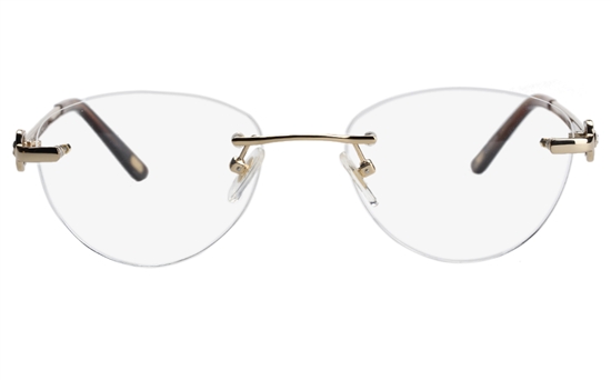 Vista First 8929 Stainless steel/ZYL Womens Rimless Optical Glasses