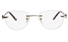 Vista First 8929 Stainless steel/ZYL Womens Rimless Optical Glasses