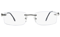 Vista First 8905 Stainless steel/ZYL Mens Rimless Optical Glasses