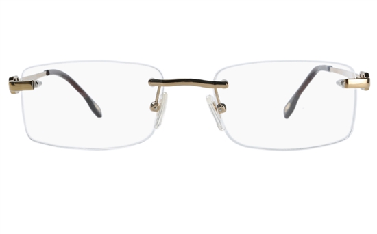 Vista First 8905 Stainless steel/ZYL Mens Rimless Optical Glasses