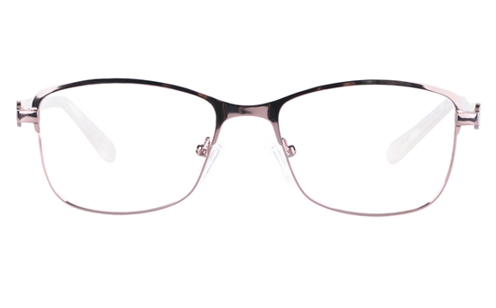 Vista First 8820 Stainless steel/ZYL Womens Full Rim Optical Glasses