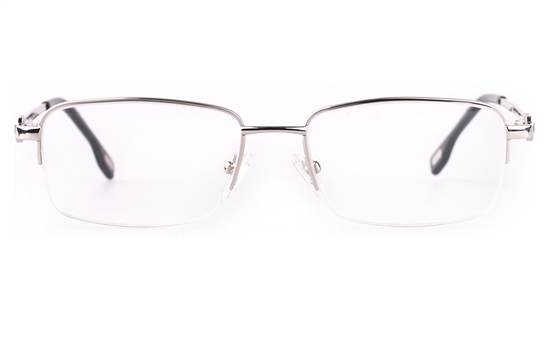 Vista First 8904 Stainless steel/ZYL Mens Semi-rimless Optical Glasses