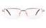 Vista First 8902 Stainless steel/ZYL Mens Semi-rimless Optical Glasses