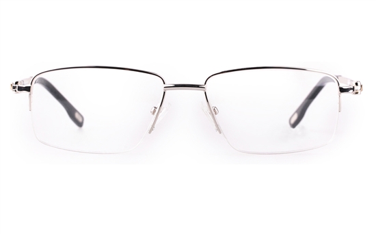 Vista First Stainless steel/ZYL Mens Semi-rimless Optical Glasses