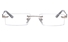 Vista First 8937 Stainless steel/ZYL Womens Rimless Optical Glasses