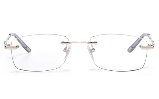 Vista First 8935 Stainless steel/ZYL Womens Rimless Optical Glasses
