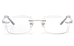 Vista First 8935 Stainless steel/ZYL Womens Rimless Optical Glasses