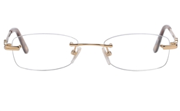 Vista First 8938 Stainless steel/ZYL Womens Rimless Optical Glasses
