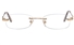 Vista First 8938 Stainless steel/ZYL Womens Rimless Optical Glasses