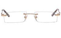 Vista First 8937 Stainless steel/ZYL Womens Rimless Optical Glasses