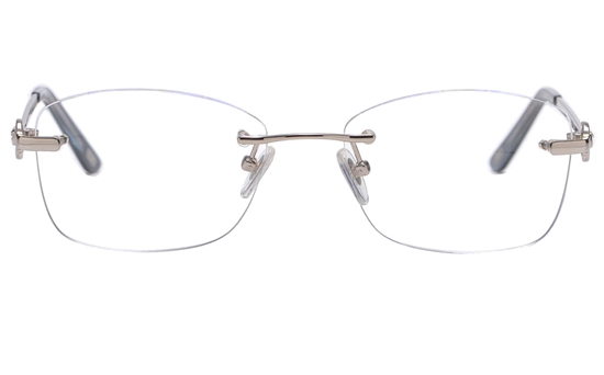 Vista First 8936 Stainless steel/ZYL Womens Rimless Optical Glasses