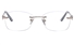 Vista First 8936 Stainless steel/ZYL Womens Rimless Optical Glasses