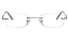 Vista First 8938 Stainless steel/ZYL Womens Rimless Optical Glasses