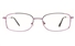 Poesia 6673 Stainless Steel Womens Full Rim Optical Glasses