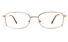 Poesia 6673 Stainless Steel Womens Full Rim Optical Glasses