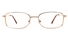 Poesia 6673 Stainless Steel Womens Full Rim Optical Glasses