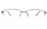Poesia 6066 Stainless Steel Womens Semi-rimless Optical Glasses