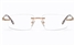 Vista First 8952 Stainless steel/ZYL Mens Rimless Optical Glasses