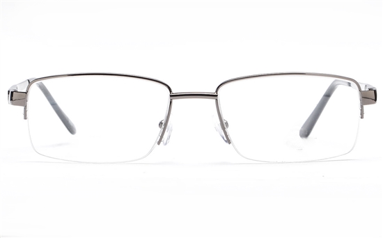 Poesia 6061 Stainless Steel Mens Semi-rimless Optical Glasses