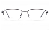 Poesia 6061 Stainless Steel Mens Semi-rimless Optical Glasses