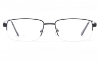 Poesia 6061 Stainless Steel Mens Semi-rimless Optical Glasses