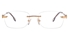 Vista First 8950 Stainless steel/ZYL Mens Rimless Optical Glasses